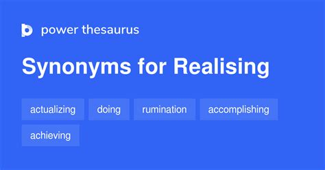 realising synonym|More.